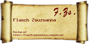 Flasch Zsuzsanna névjegykártya